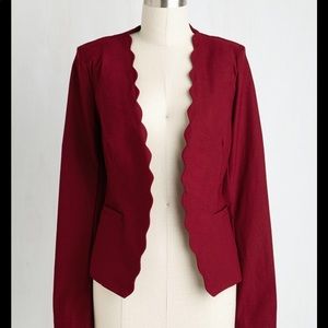 Burgundy blazer